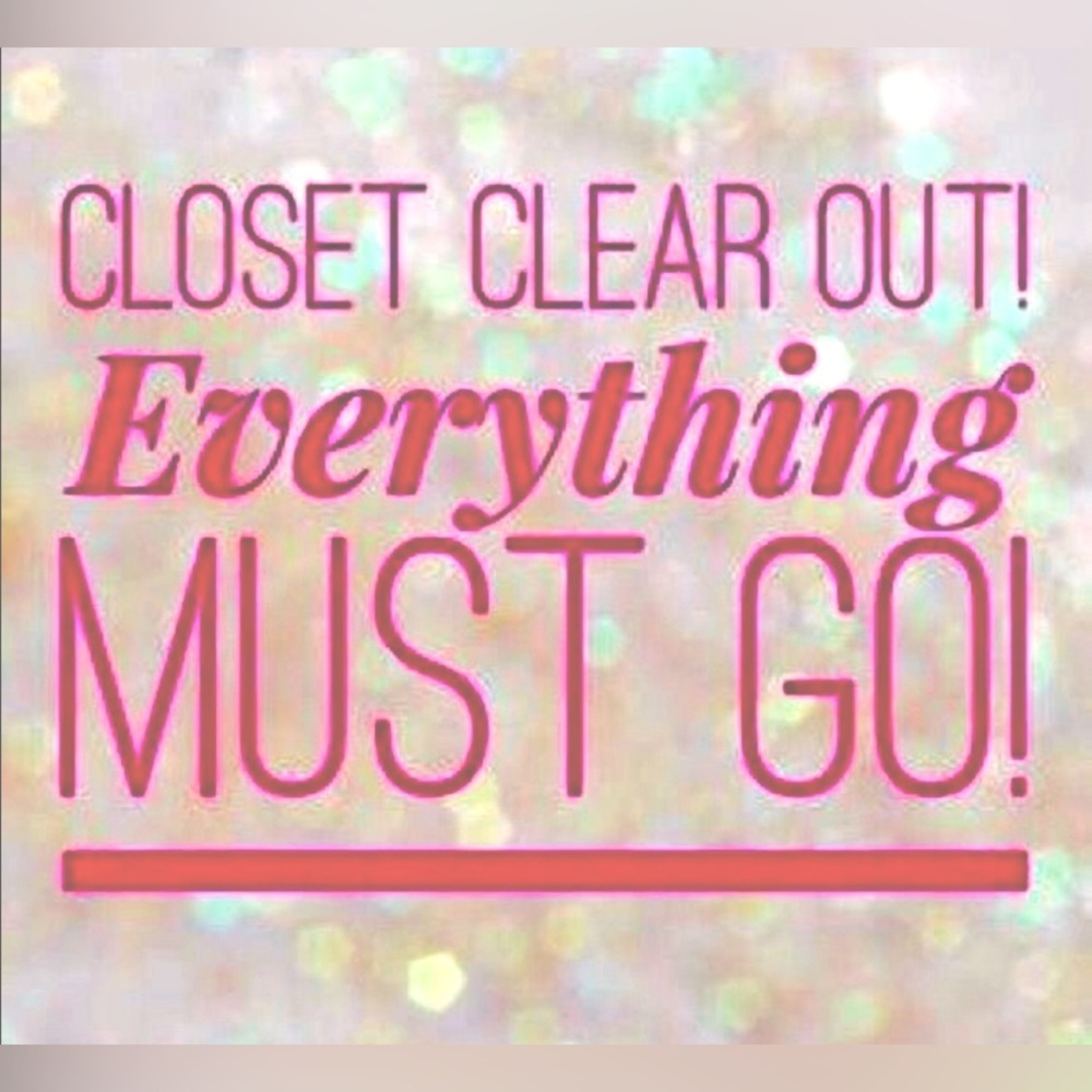 Everything must go!  Purchase remaining items in my closet for $70 or bundle.